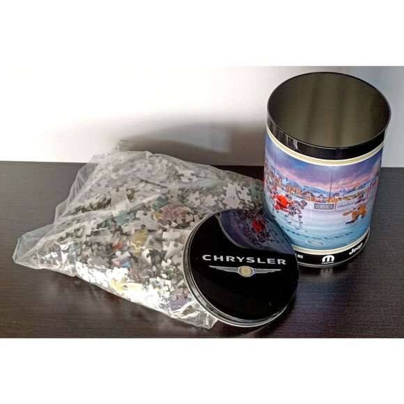 Chrysler Dodge Mopar Jeep Jigsaw Puzzle NEW RARE with Collectors Tin - Picture 2 of 7